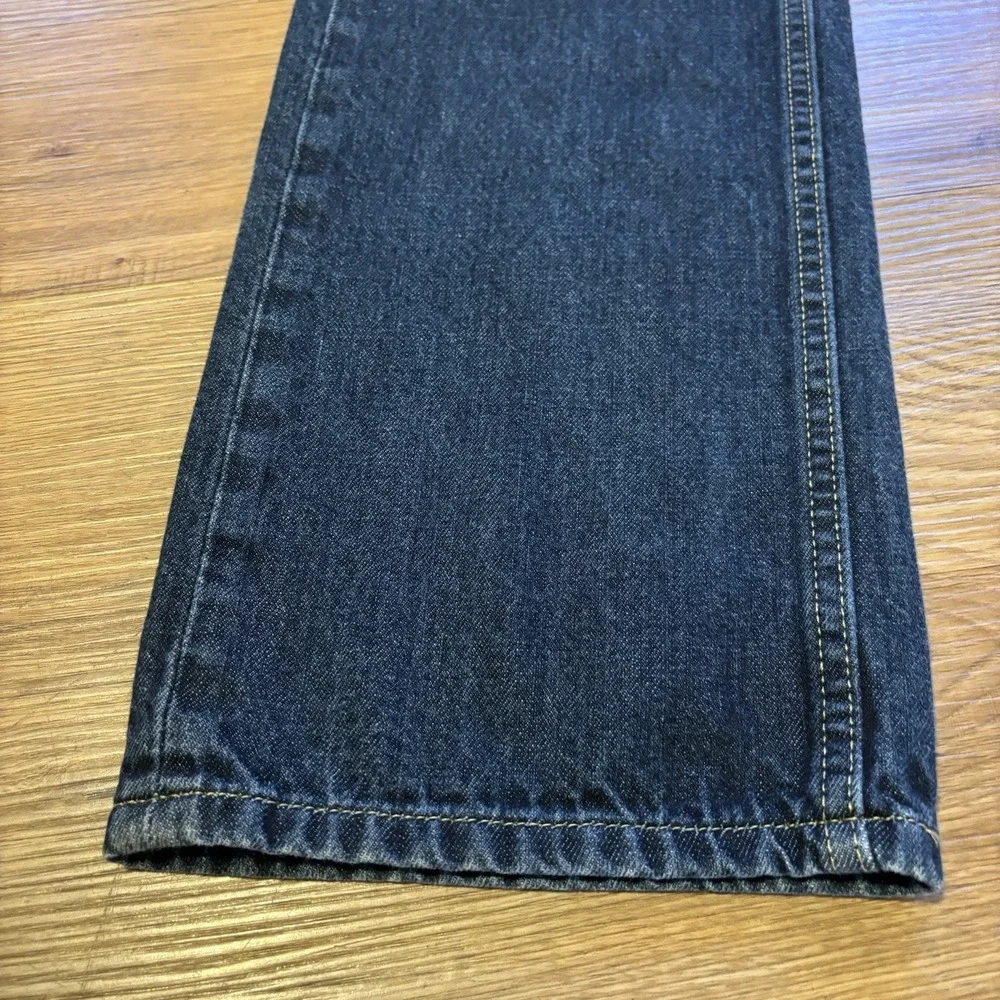 Levis 559 Mens 33x34 Relaxed Straight Leg Jeans Dark‎ Wash Blue Cotton Denim